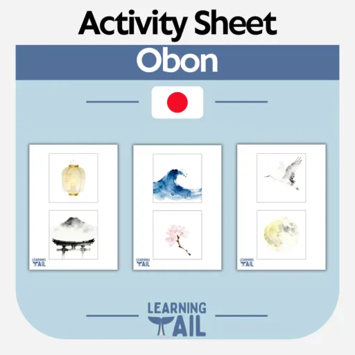 Preview of the Obon Lantern activity kit